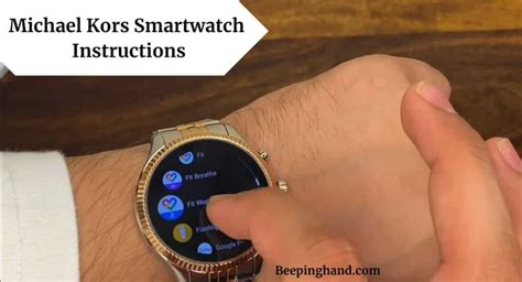 michael kors watch care instructions|Michael Kors smart watch instructions.